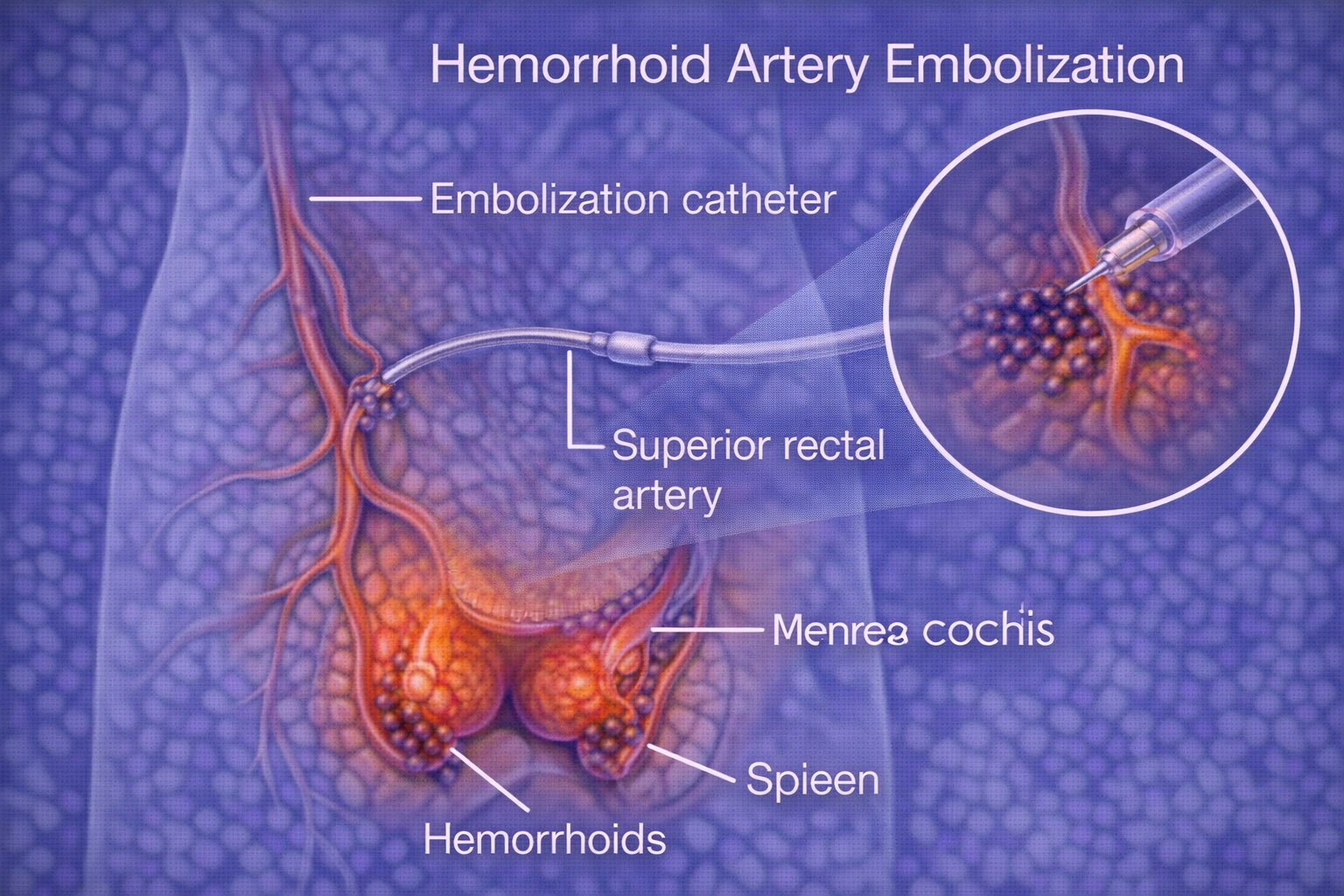 Haemorrhoid artery embolization