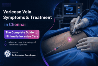 Interventional radiologist treating varicose veins in Chennai